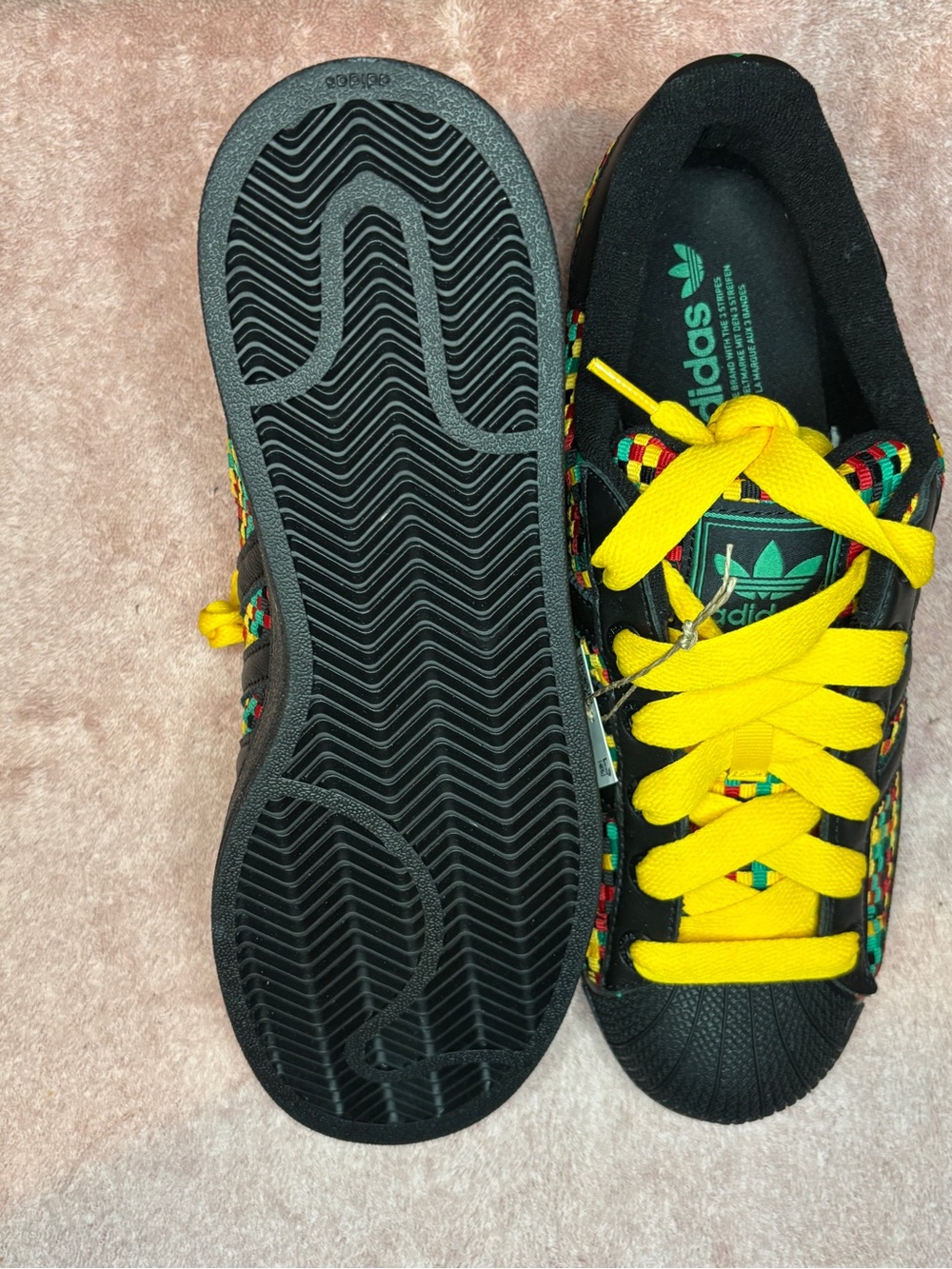 Adidas Superstar II Bob Marley Jamaica Woven Black Red Green Gold IH9785 (10.5) - Picture 6 of 9
